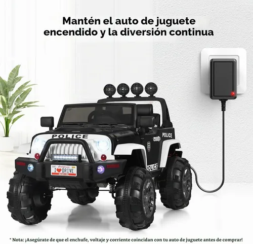 Vista 7 de Cargador de 12V 1A para niños de paseo eléctrico en coche, SUV, ATV, motocicleta