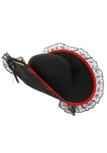 Vista 2 de Sombrero Negro de Lady Bucanera para Mujer Multicolor
