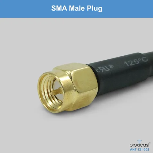 Vista 3 de Proxicast Antena de montaje de tornillo omnidireccional 4G/5G resistente al vandalismo de bajo perfil – Cable coaxial de 10 pies – para Cisco 1