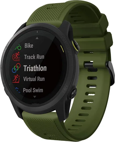Vista 4 de Senter Correa para Garmin Forerunner 745, correa de repuesto deportiva de silicona suave de 0.866 pulgadas, compatible con reloj inteligente Garmin