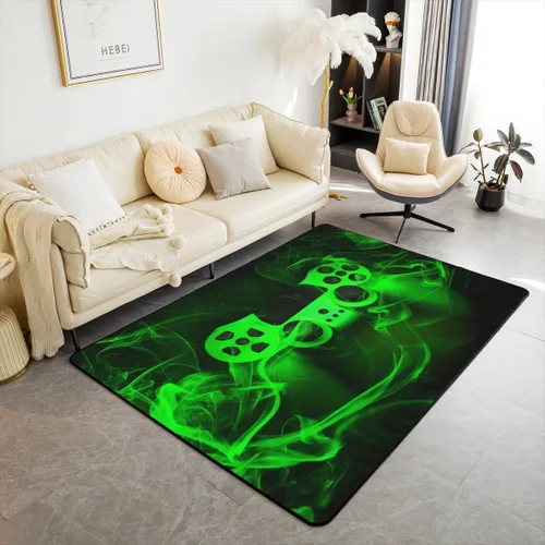 Vista 7 de Erosebridal Cowboys - Alfombra antideslizante de 3 x 5 pies, alfombra de caballos occidentales, tapete decorativo para interiores, montañas