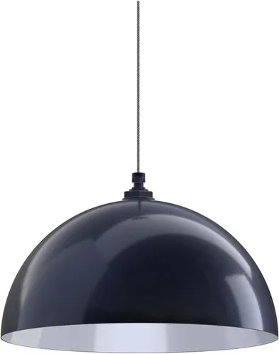 Vista 103 de Steel Lighting Co. Melrose - Lámpara colgante Montada en el techo Cúpula redonda de 18 pulgadas Estilo moderno contemporáneo de granja