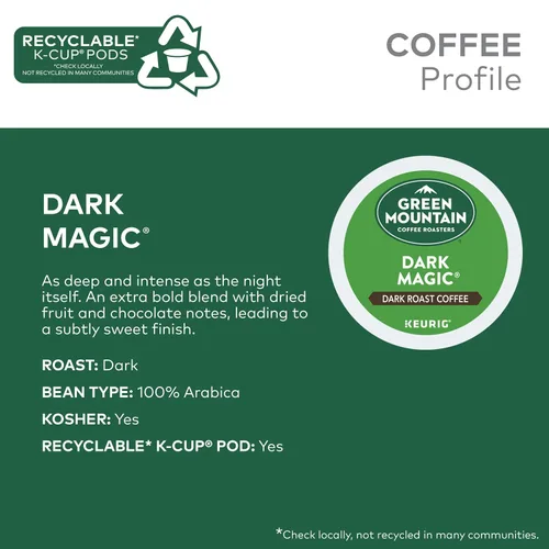 Vista 2 de Green Mountain Coffee, Dark Magic (extra audaz), 120 unidades de K-Cups para cafeteras Keurig