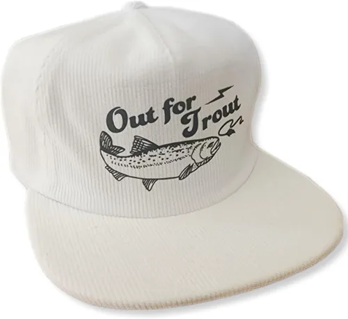 Vista 16 de ThatsRad Out for Trout Corduroy Snapback Sombrero Gorra Pesca con Mosca Pescador