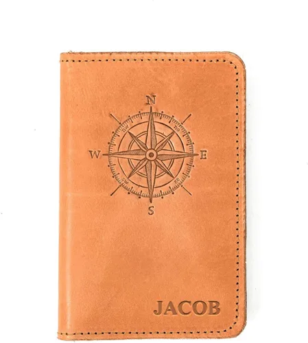 Vista 6 de Personalized Leather Field Notes Wallet, Field Notes Cover, Passport Wallet, Handmade in Arizona