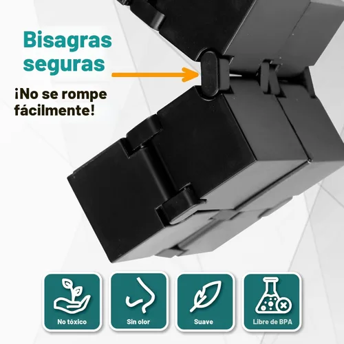 Vista 4 de Cubo infinito sensorial fidget, juego de fidgeting EDC para niños y adultos, minigadget genial, mejor para el alivio del estrés y la ansiedad