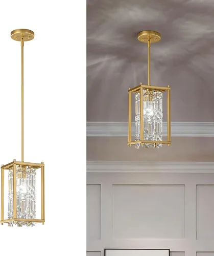 Vista 25 de LMQNINE Modernas lámparas colgantes negras para isla de cocina, lámpara de araña de cristal, iluminación colgante ajustable de granja para comedor