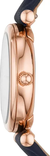 Vista 2 de Fossil Carlie Mini reloj de cuarzo de acero inoxidable y cuero para mujer Carlie Mini - ES4502