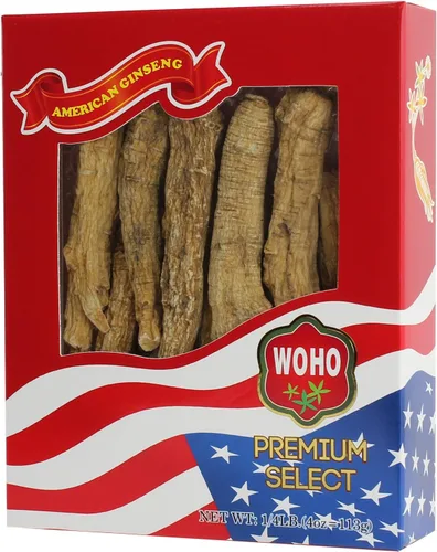 Vista 2 de WOHO American Ginseng #099.4, Raíces cultivadas Jumbo XL 4oz