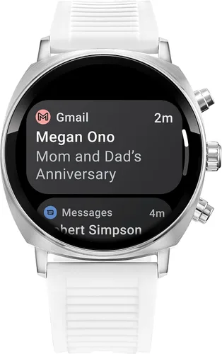 Vista 8 de Citizen CZ Smart PQ2 - Reloj inteligente unisex de 1.614 in con aplicación YouQ con IBM Watson® AI y NASA Research, Wear OS por Google, recursos