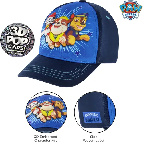 Vista 3 de Nickelodeon - Gorra de béisbol para niños de 2 a 7 años, diseño de Patrulla Canina
