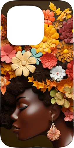 Vista 14 de Black Queen - Carcasa para iPhone 17, diseño de melanina, color negro