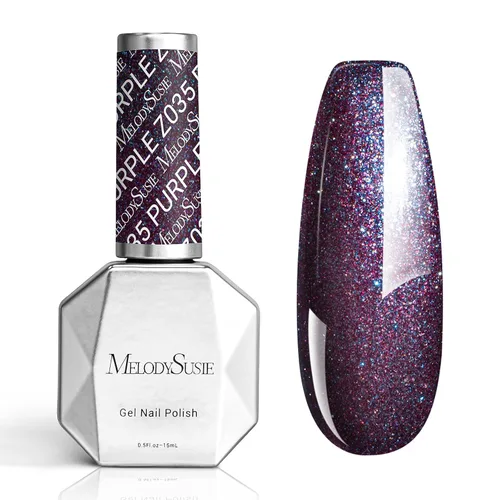Vista 64 de MelodySusie - Esmalte de uñas en gel con brillo perla rosa brillante, 0.5 fl oz, efecto hilo, con acabado de concha rosa brillante, UV LED