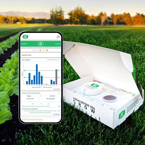 Vista 7 de MySoil - Kit de prueba de suelo Cultiva el mejor césped y jardín Análisis completo y preciso de nutrientes y pH con recomendaciones adaptadas a