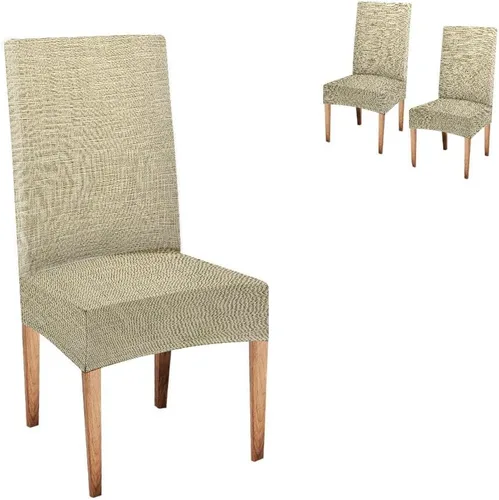 Vista 116 de TOMWISH Juego de 2 fundas para sillas de comedor, color turquesa y gris, fundas elásticas para sillas Parsons, de elastano, lavables, protectores