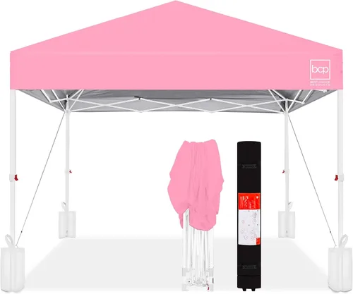 Vista 31 de Best Choice Products Carpa Toldo Desplegable de 10x10 pies para Instalación de 1 Persona, Refugio Portátil Instantáneo con Botón de 1 Toque