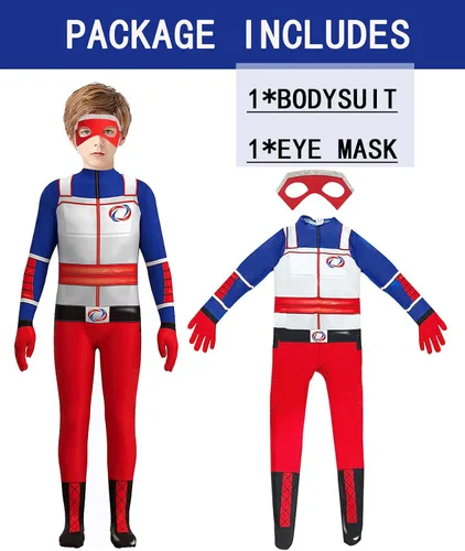 Vista 2 de KONLIYU Cosplay Bodysuit For Boys Superhero Dress Up Kids Halloween Spandex Jumpsuit Zentai Costume