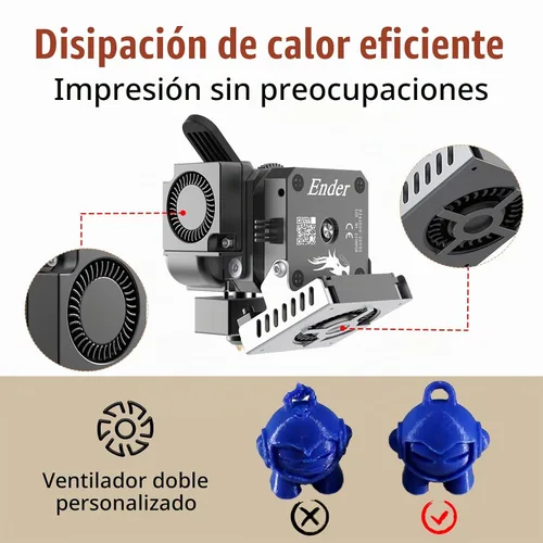 Vista 5 de Kit de Extrusora de Accionamiento Directo CR Sprite Pro, Kit de Actualización de Extrusora Completamente Metálica para Impresora 3D Ender 3/Ender 3