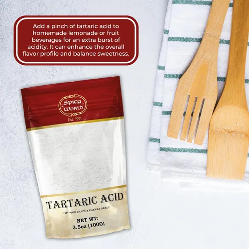 Vista 7 de Spicy World Ácido tartárico puro de 3.5 onzas, grado superior, certificado USP, grado alimenticio, vegano, perfecto para la elaboración de vino