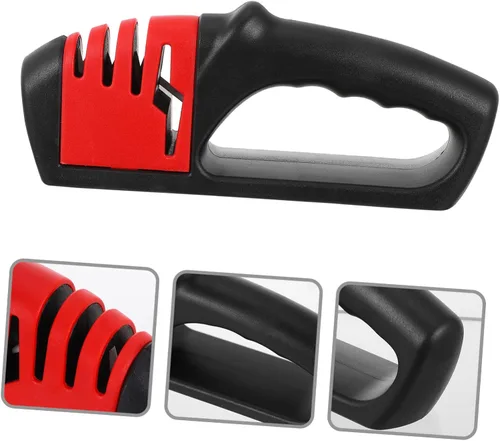 Vista 7 de Tofficu Accesorios para afilar cuchillas, herramienta resistente para afilar cuchillos de 4 etapas, fácil de usar para el hogar