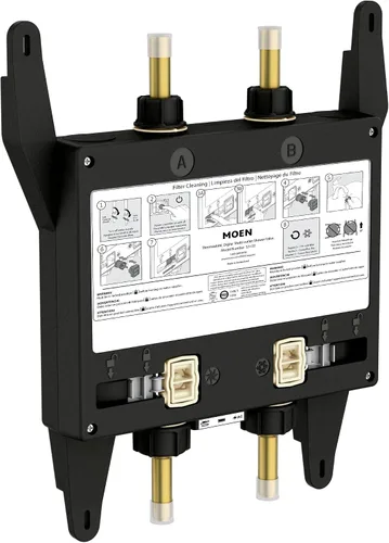 Vista 14 de Moen TS3302BL - Controlador de sistema de agua digital inteligente de 2 salidas para válvula de ducha termostática, en color negro mate
