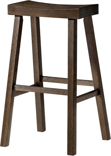 Vista 15 de Maven Lane Taburete de bar de cocina, moderno taburete de bar de madera de granja, sillas de isla de cocina, taburetes de bar de altura de bar