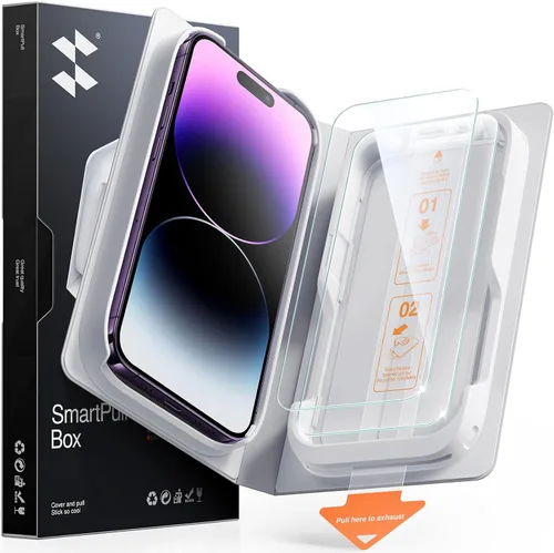Vista 14 de SMARTDEVIL Paquete de 2 protectores de pantalla de vidrio templado para iPhone Air, protección antirroturas de grado militar, dureza 9H, película
