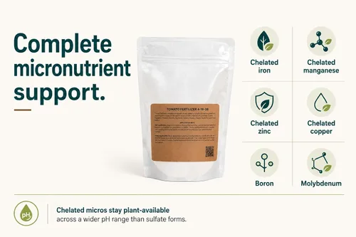 Vista 4 de Greenway Biotech, Inc. Fertilizante de tomate 4-18-38 en polvo, soluble en agua con micronutrientes quelados para tomates, pimientos y berenjenas