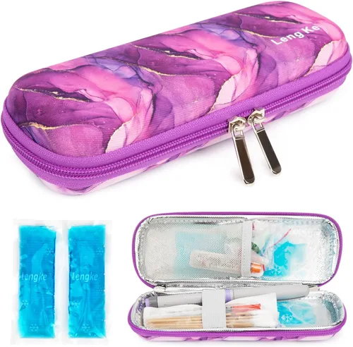 Vista 14 de YOUSHARES Bolsas de hielo para diabetes para bolsa de viaje con aislamiento de medicamentos, bolsas de hielo aprobadas por la TSA para estuche de 2