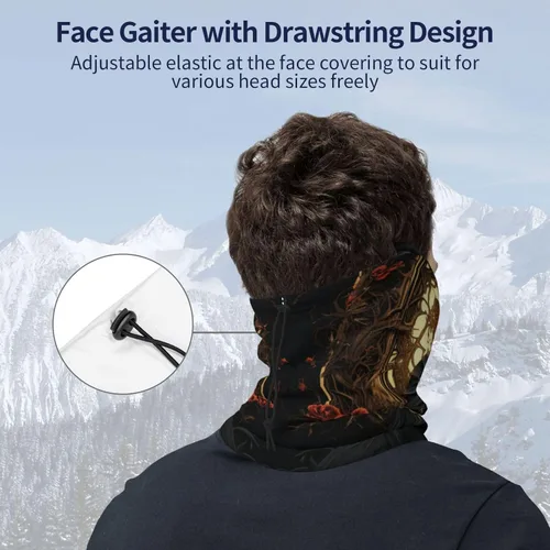 Vista 5 de Máscara facial transpirable, bandana para el cuello, polaina, bufanda, pasamontañas