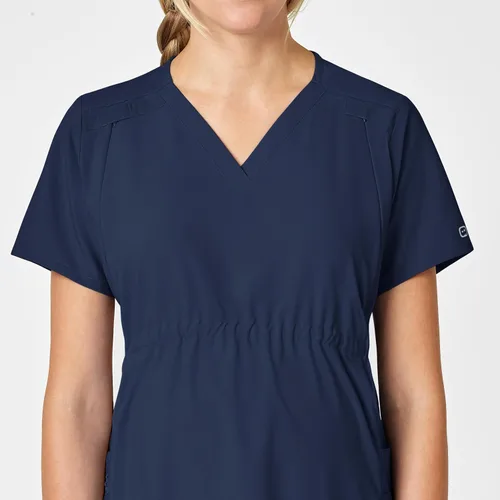 Vista 7 de WonderWink Top de maternidad con cuello en V