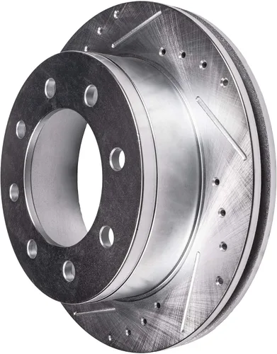 Vista 40 de Detroit Axle - Rotores de freno delanteros perforados y ranurados + repuesto de pinza de freno lateral del conductor para Honda Odyssey Acura MDX
