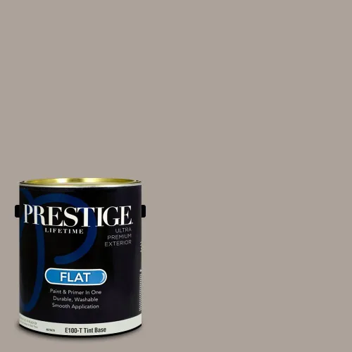 Vista 105 de PRESTIGE Pinturas Pintura Exterior e Imprimación en Uno, 1 Galón, Mate, Combinación Comparable de Sherwin Williams* Black Magic* SW6991-PCM