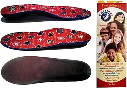 Vista 7 de Pure Stride Ortesis para niños – Plantilla de zapato y soporte para metatarsianos, arco alto, pies planos – Alivio del dolor para fascitis plantar