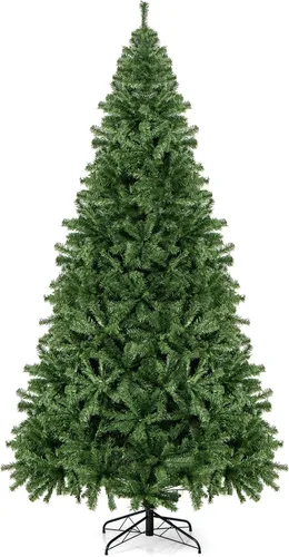 Vista 24 de GOFLAME Árbol de Navidad artificial de 4 pies con soporte de metal plegable