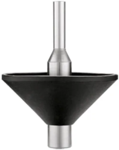 Vista 8 de Bosch RA1151 – Pasador y cono de centrado de la sub-base de la rebajadora con guía lateral de rebajadora de lujo Bosch con campana de extracción