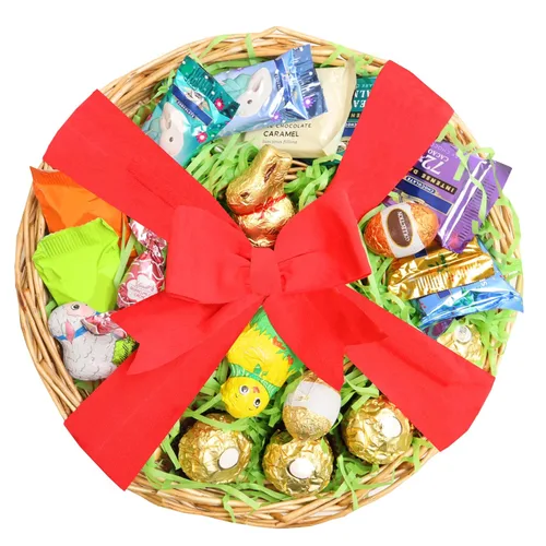 Vista 11 de Cesta de Pascua Huevos y Chocolate Candy