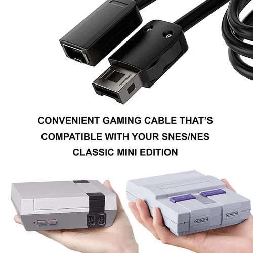 Vista 6 de Ortz Extension Cable for SNESNES Classic Controller 3M10ft Compatible With Nintendo SNESNES Classic Mini Controller, Wii and Wii U