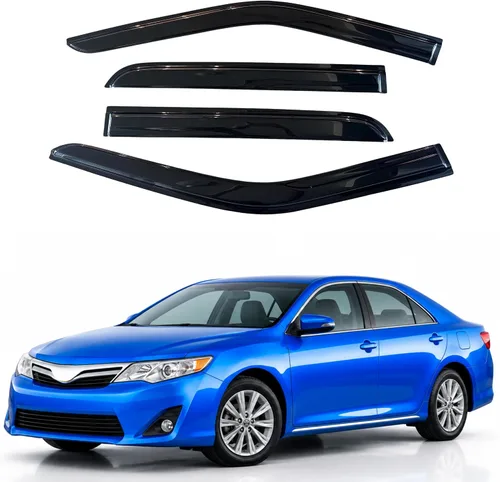 Vista 352 de Visera de ventana IG para Ford Focus Sedán y Hatchback 2012-2018, Protector de ventana lateral para lluvia y viento estilo Mugen, extra duradero