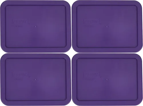 Vista 6 de Pyrex 7210-PC (3 tazas) Tapa de repuesto color morado ciruela, fabricada en Estados Unidos