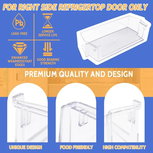 Vista 4 de Wadoy W11239961 - Contenedor de repuesto para puerta de refrigerador Whirlpool lado a lado, compatible con WRS325SDHZ WRS325SDHZ00 WRS325SDHZ05