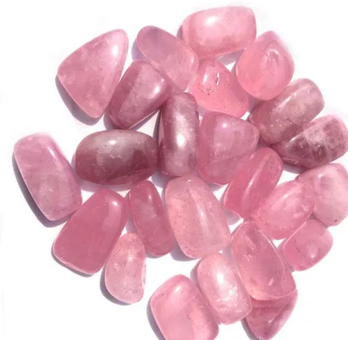 Vista 6 de EXCEART Piedras de cristal de cuarzo rosa, piedras de cristal rodado, piedras irregulares rosas para el hogar, pecera, adorno de maceta de 1.2-1.6