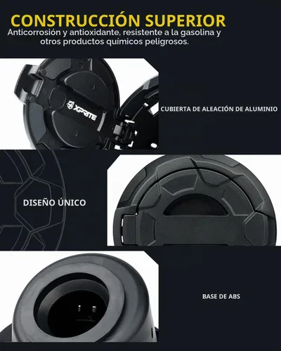 Vista 4 de Cubierta de aluminio sin bloqueo de tapa de gas compatible con Jeep JK JKU