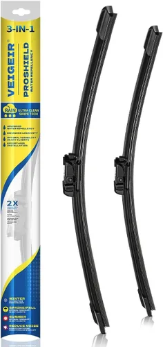 Vista 10 de Limpiaparabrisas delantero de 26 + 21 pulgadas, paquete de 2, compatible con Audi A6 2012-2018, Audi A7 2016-2017 For A6