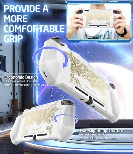 Vista 7 de Mumba Funda acoplable para Nintendo Switch, serie Blade TPU Grip Funda protectora compatible con consola Nintendo Switch y controlador Joy-Con