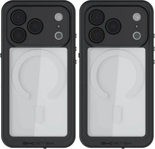 Vista 10 de Ghostek NAUTICAL funda delgada para iPhone 14 Plus a prueba de golpes impermeable con protector de pantalla y imán MagSafe con carga inalámbrica