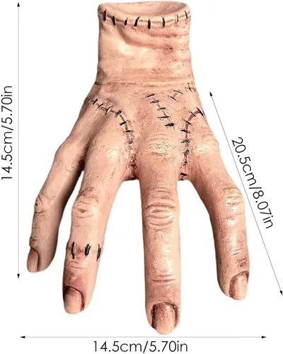 Vista 6 de Addams Thing Hand, Addams Family - Juguete móvil para disfraz de Halloween, cosplay, accesorio y regalo para fanáticos, adultos y niños