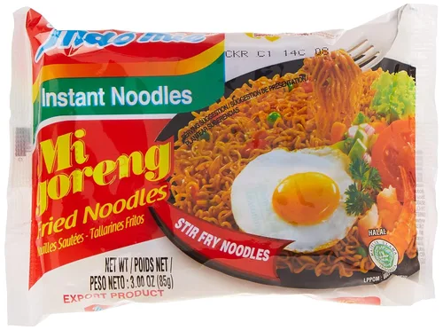 Vista 8 de Fideos fritos Indomie Mi Goreng instantáneos con certificado Halal, sabor picante y especiado/Pedas 2.82 onzas (pack de 30)