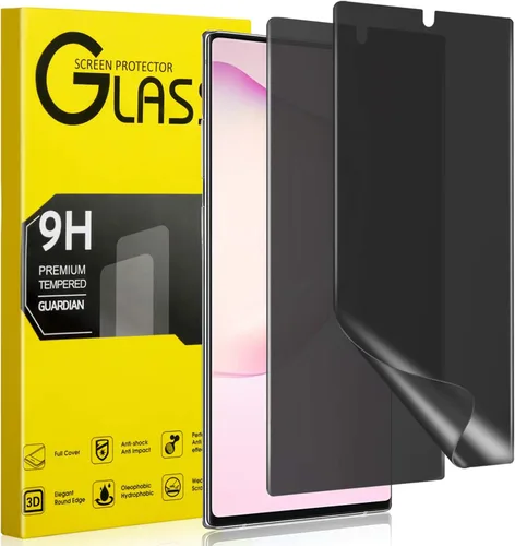 Vista 9 de Protector de pantalla de privacidad para Galaxy Note 8, antiespía, compatible con fundas, cobertura completa, antiarañazos, borde curvado 3D