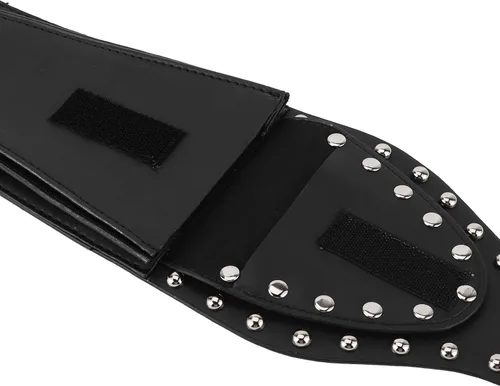 Vista 8 de Bolsa de cubierta de combustible, bolsa de cuero PU para cubierta de gas de motocicleta, cubierta de combustible Panel Trim con bolsa para XL 883